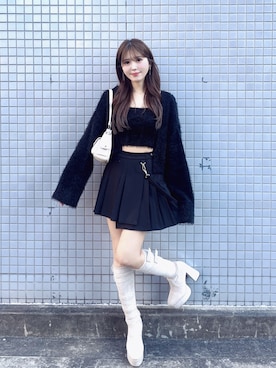 真里さん（レディース・162cm）の冬コーディネート