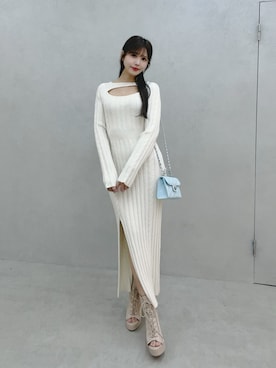 真里さん（レディース・162cm）の冬コーディネート