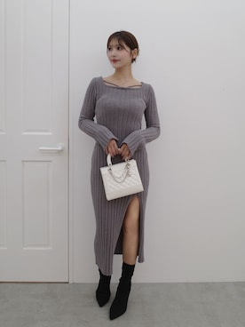 「ガーリーコーデ」｜真里さん（レディース・162cm）の秋コーディネート