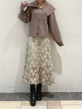 「dazzlin（ダズリン）のアイテム（アクセサリー）」を使った、maiさん（レディース・160cm）の秋コーディネート