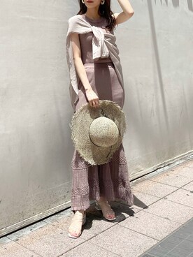 「dazzlin（ダズリン）のアイテム（アクセサリー）」を使った、maiさん（レディース・160cm）の夏コーディネート