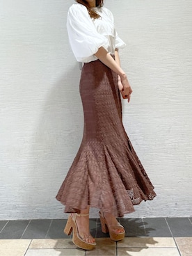 「アイテム（サンダル、その他）」を使った、maiさん（レディース・160cm）の夏コーディネート