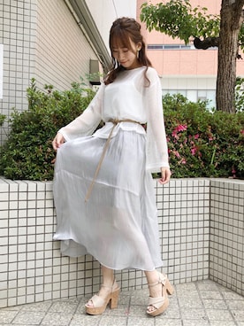 「dazzlin（ダズリン）のアイテム（アクセサリー）」を使った、maiさん（レディース・160cm）の夏コーディネート