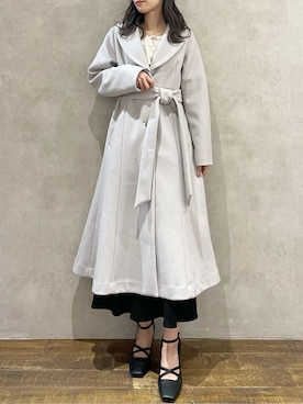「ダズリン」｜「アイテム（その他アウター）」を使った、maiさん（レディース・160cm）の秋コーディネート
