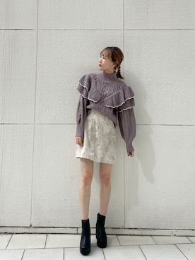 「dazzlin（ダズリン）のアイテム（アクセサリー）」を使った、maiさん（レディース・160cm）の秋コーディネート
