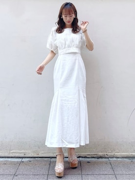 「アイテム（サンダル、その他）」を使った、maiさん（レディース・160cm）の夏コーディネート