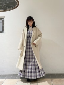 dazzlin - dazzlin ブラウス 小花柄 ケープ付ブラウス ブラウン dazzlin トップス ブラウン 小花柄 花柄 ケープ ケープ付