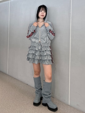 「パーカーコーデ」｜MOMOKAさん（レディース・153cm）の夏コーディネート