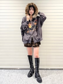 ストレッチレースアップロングブーツ｜ジュエティ（jouetie）公式通販