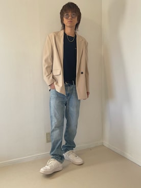 「ZARA（ザラ）のアイテム（ジャケット/アウター）」を使った、ティモさん（メンズ・173cm）の夏コーディネート