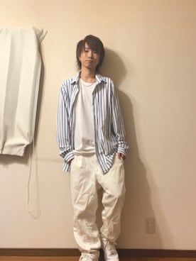 「RAGEBLUE（レイジブルー）のアイテム（パンツ）」を使った、ティモさん（メンズ・173cm）の春コーディネート