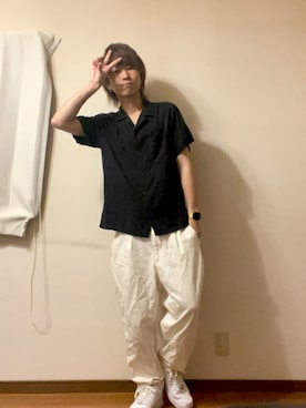 「RAGEBLUE（レイジブルー）のアイテム（パンツ）」を使った、ティモさん（メンズ・173cm）の春コーディネート