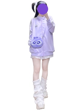 「アイテム（ジャージ）」を使った、#7A4AD2さん（レディース・158cm）の秋コーディネート