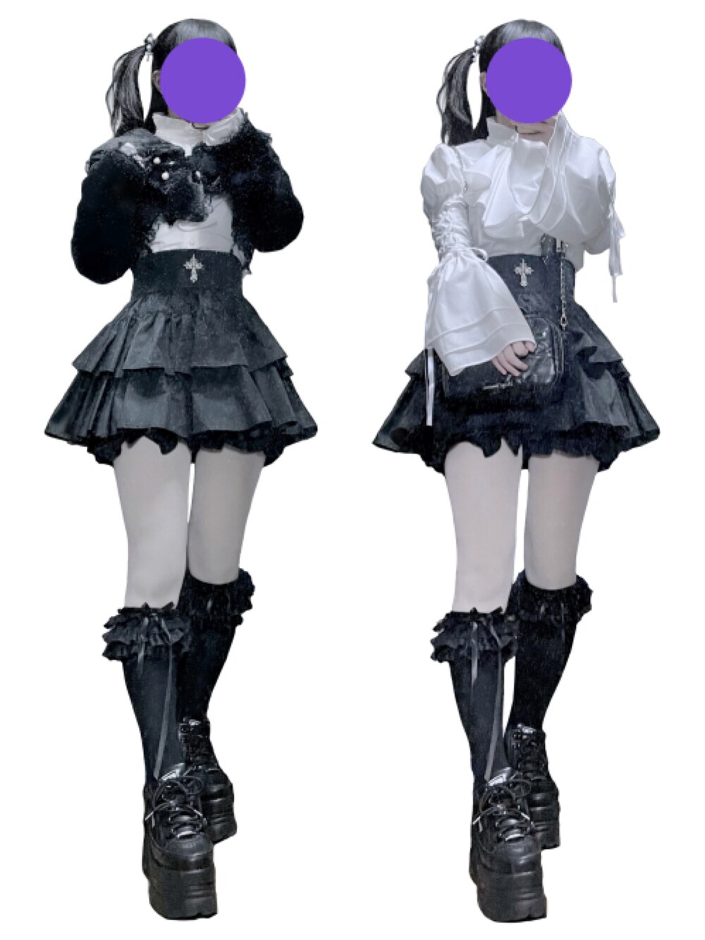Jamie エーエヌケー ゴシッククロスティアードJSK ゴシッククロスティアードJSK - Jamie エーエヌケー(ジェイミー