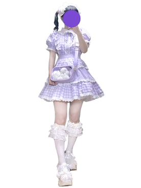 「アイテム（ワンピース/ドレス、パープル系）」を使った、#7A4AD2さん（レディース・158cm）の秋コーディネート