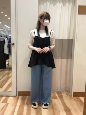 「アイテム（ドレスシューズ、ベージュ系）」を使った、mumuさん（レディース・152cm）の春コーディネート