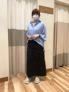 「アイテム（ドレスシューズ、ベージュ系）」を使った、mumuさん（レディース・152cm）の春コーディネート