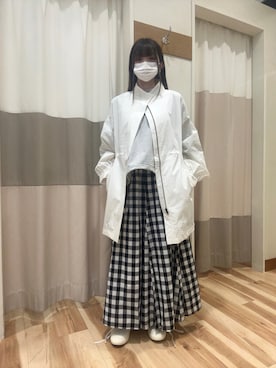 「Samansa Mos2（サマンサ モスモス）のアイテム（シューズ）」を使った、mumuさん（レディース・152cm）の春コーディネート