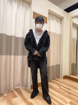 「Samansa Mos2 blue（サマンサモスモスブルー）のアイテム（スリッポン）」を使った、mumuさん（レディース・152cm）の夏コーディネート