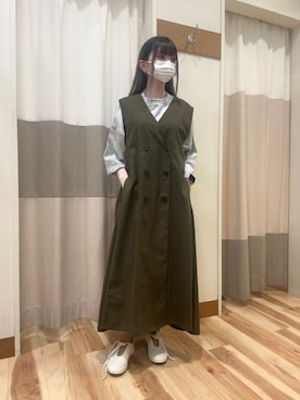 「Samansa Mos2（サマンサ モスモス）のアイテム（シューズ）」を使った、mumuさん（レディース・152cm）の春コーディネート
