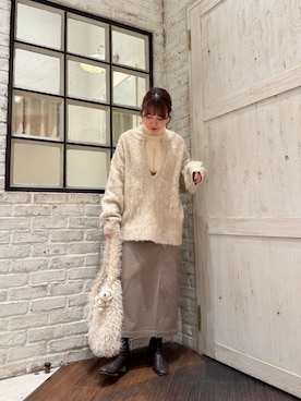 210nouvemayuさん（レディース・157cm）の冬コーディネート