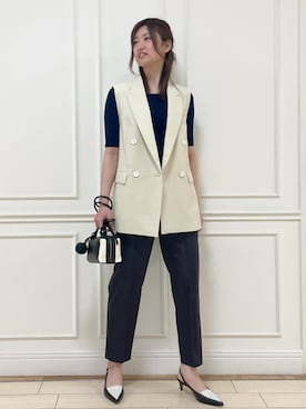 「ROPE'（ロペ）のアイテム（パンツ）」を使った、_ayaka_さん（レディース・166cm）の春コーディネート