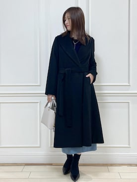 「アイテム（ステンカラーコート）」を使った、_ayaka_さん（レディース・166cm・30代）の秋コーディネート