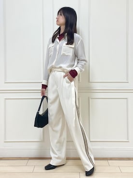 「ROPE'（ロペ）のアイテム（パンツ）」を使った、_ayaka_さん（レディース・166cm）の秋コーディネート