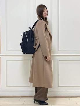「アイテム（ステンカラーコート）」を使った、_ayaka_さん（レディース・166cm・30代）の秋コーディネート