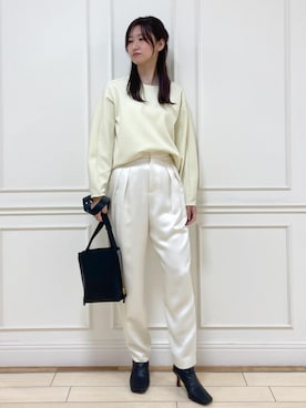 「ROPE'（ロペ）のアイテム（パンツ）」を使った、_ayaka_さん（レディース・166cm）の秋コーディネート