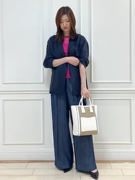 「アイテム（ジャケット/アウター）」を使った、_ayaka_さん（レディース・166cm・30代）の夏コーディネート