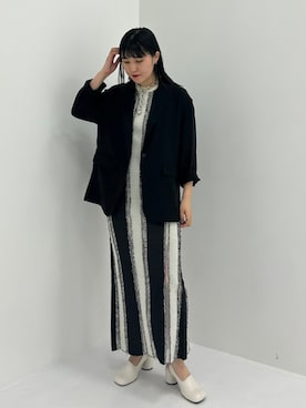 「CLANE（クラネ）のアイテム（シャツ/ブラウス）」を使った、STUDIOUS STAFFさん（レディース・161cm）の春コーディネート