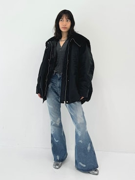 「CLANE（クラネ）のアイテム（ジャケット/アウター）」を使った、STUDIOUS STAFFさん（レディース・162cm）の秋コーディネート