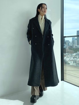 「STUDIOUS（ステュディオス）のアイテム（ジャケット/アウター）」を使った、STUDIOUS STAFFさん（レディース・162cm）の秋コーディネート