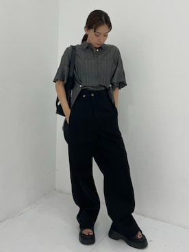 「STUDIOUS(ステュディオス)のアイテム」を使った、STUDIOUS STAFFさん(レディース・160cm)の夏コーディネート