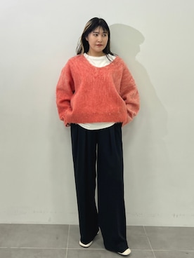 Knuth Marf/クヌースマーフ】《STUDIOUS別注》Uneck knit pullover/U