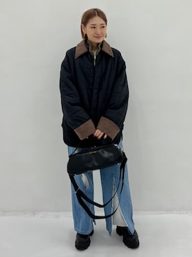 「TODAYFUL（トゥデイフル）のアイテム（ジャケット/アウター）」を使った、STUDIOUS STAFFさん（レディース・154cm）の秋コーディネート