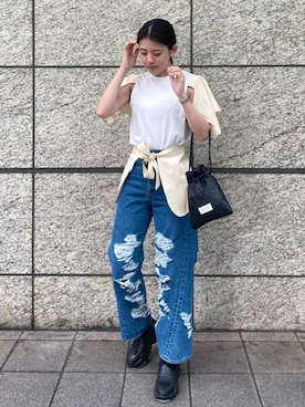 「AKIKOAOKI（アキコアオキ）のアイテム」を使った、STUDIOUS STAFFさん（レディース・166cm）の夏コーディネート