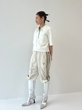 「STUDIOUS（ステュディオス）のアイテム（ブーツ）」を使った、STUDIOUS STAFFさん（レディース・154cm）の春コーディネート