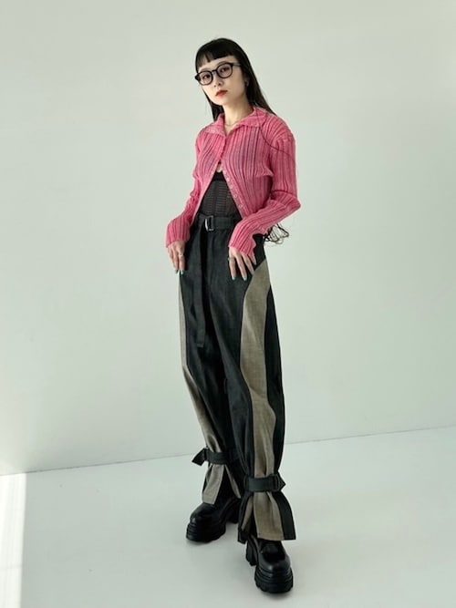 ELIN（エリン）の「【ELIN×STUDIOUS】別注 cable cropped knit