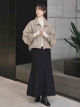 「STUDIOUS(ステュディオス)のアイテム(ジャケット/アウター)」を使った、STUDIOUS STAFFさん(レディース・162cm)の秋コーディネート
