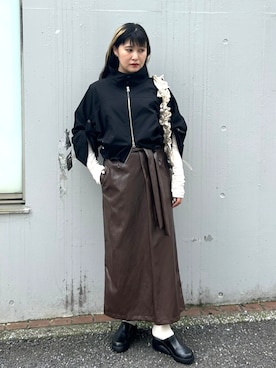 「STUDIOUS（ステュディオス）のアイテム」を使った、STUDIOUS STAFFさん（レディース・162cm）の秋コーディネート