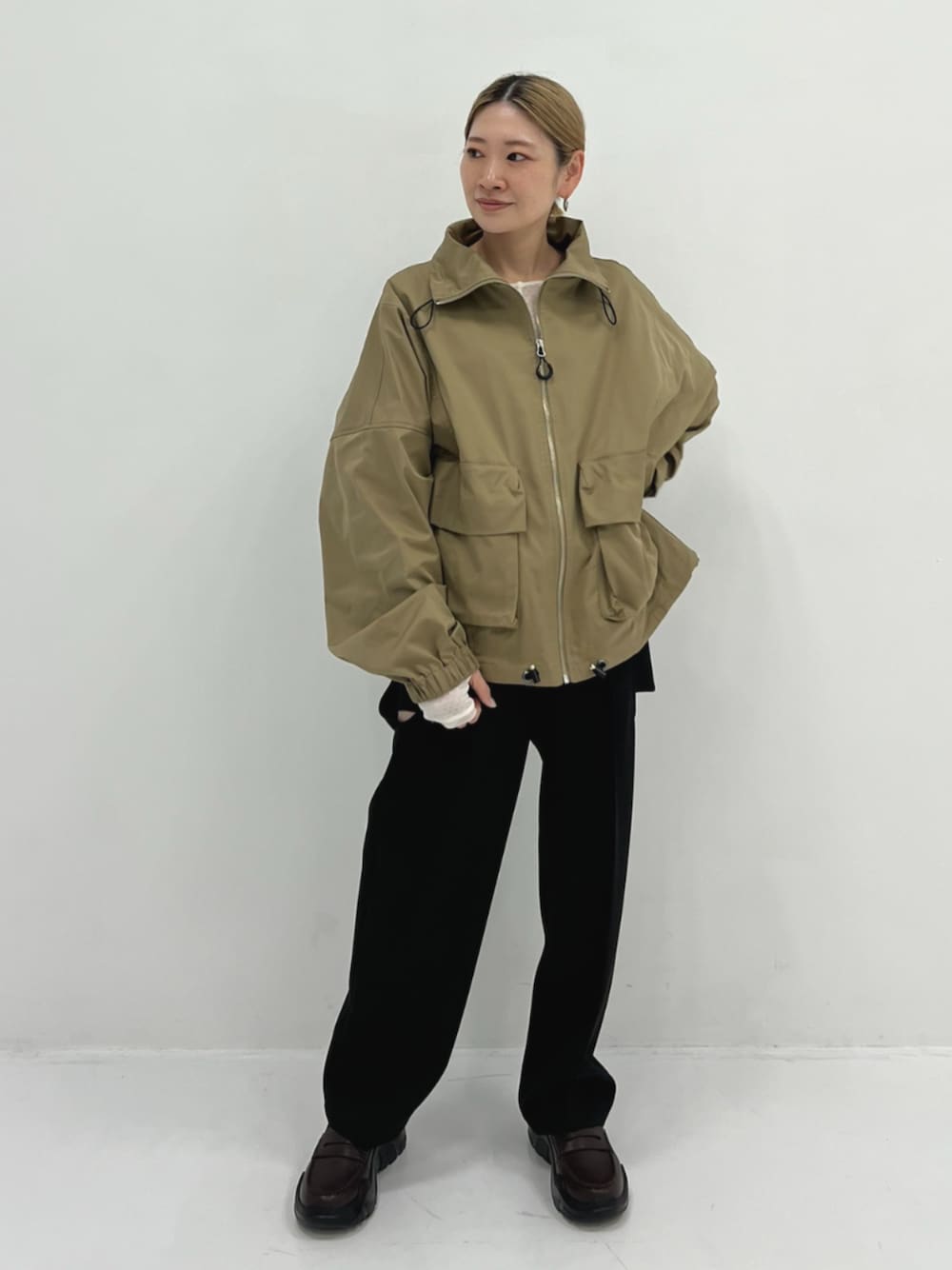 TODAYFUL/トゥデイフル】Standcollar Zip Blouson/スタンドカラー