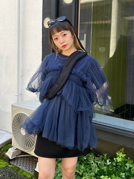 「MIKIO SAKABE（ミキオ サカベ）のアイテム（バッグ）」を使った、STUDIOUS STAFFさん（レディース・156cm）の夏コーディネート