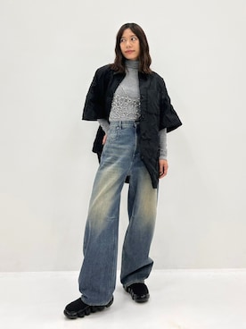 「STUDIOUS（ステュディオス）のアイテム（パンツ）」を使った、STUDIOUS STAFFさん（レディース・162cm）の秋コーディネート