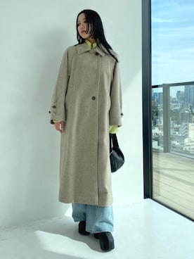 「STUDIOUS（ステュディオス）のアイテム（ジャケット/アウター）」を使った、STUDIOUS STAFFさん（レディース・162cm）の秋コーディネート