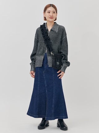 WRAPINKNOT/ラッピンノット】別注ジップクロップドトップスを使った