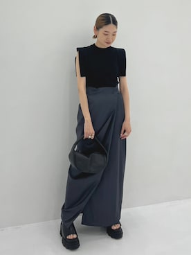 「STUDIOUS（ステュディオス）のアイテム（サンダル）」を使った、STUDIOUS STAFFさん（レディース・154cm）の夏コーディネート
