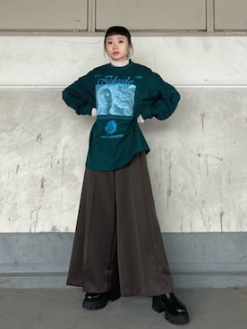 「STUDIOUS（ステュディオス）のアイテム（ブーツ）」を使った、STUDIOUS STAFFさん（レディース・156cm）の夏コーディネート
