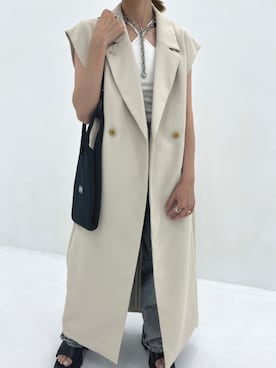 「CLANE（クラネ）のアイテム（その他アウター）」を使った、STUDIOUS STAFFさん（レディース・154cm）の夏コーディネート